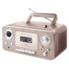 an old fashioned radio is shown on a white background