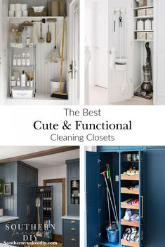 the best cute and functional cleaning closets for small spaces in your home or office