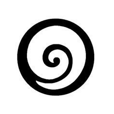 a black and white image of a spiral in a circle on a white background,