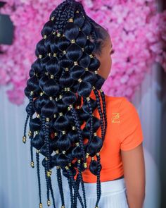 Burgundy Box Braids, Unique Braids, Big Braids, Hairstyles Black Women, Braided Cornrow Hairstyles, Cute Box Braids Hairstyles, Braids With Beads, Hair Ponytail Styles, African Braids Hairstyles