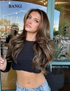 Dark Brown Hair Balayage With Blonde, Hair Colour Inspo Brunettes, Brownie Batter Hair Color Highlights, Hair Appointment Outfit, Latina Blonde Hair Olive Skin, Rambut Brunette, Beige Hair, Black Hair Balayage, Brown Hair Looks