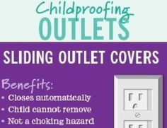 an advertisement for children's outlet covers with the words sliding outlet covers below it