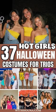 Are you looking for cute trio Halloween costumes to recreate with your best friend? These unique trio Halloween costumes will take your Halloween costume to the next level. you'll find everything from trio Halloween costumes women, cute trio Halloween costumes, trio Halloween costumes funny, trio Halloween costume ideas, iconic trio Halloween costumes, trio Halloween costumes Disney, trio Halloween costumes college, trio Halloween costumes family, best trio Halloween costumes, and more. Trio Girl Halloween Costume Ideas, Halloween Costumes Women 3 Friends, Halloween Costumes Quadruplets, Halloween Costumes Teen Girl Trio, Hot Trio Halloween Costumes College, Batman Trio Costume, Hot Trio Costume Ideas, Three Person Halloween Costume College, Trio Halloween Costumes Women Unique