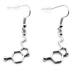 PRICES MAY VARY. Serotonin Molecules Earrings, Science Student Gift, Science Teacher Gift, Psychiatrist Earrings, Molecules Jewelry Serotonin Molecule Charm Overall length of the Earrings include the hook is approximately 4.2 cm (1.65 inches) Free jewelry pouch gift bag to pack and ship our earrings Department name: womens Serotonin Molecule Earrings, Science Lover Gift, Serotonin Jewelry. Zinc alloy and Silver Plated Charms Chemistry Earrings, Molecule Jewelry, Serotonin Molecule, Chemical Science, Science Teacher Gifts, Science Lover, Science Chemistry, Science Student, Student Gift