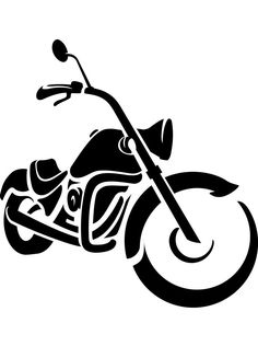 a black and white drawing of a motorcycle