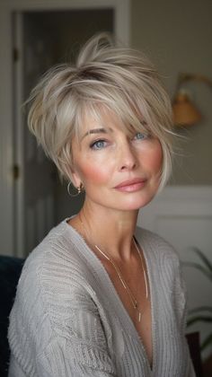 Pixie Cuts For Women Over 50, Womens Pixie Cut, Women's Haircuts, Short Hairstyles Over 50, Inner Confidence, Asymmetrical Hairstyles