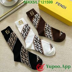 Fendi Pattern, Loose Socks, Louie Vuitton, Shoes Outfit Fashion, Womens Wedding Dresses, Calf Socks, Long Socks, Tube Socks, Cute Swag Outfits