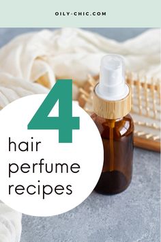 How to make 4 essential oil hair perfume recipes to make your hair smell good while nourishing your locks. Essential Oil Hair Perfume, Best Smelling Essential Oils, Perfume Diy, Diy Perfume Recipes, Essential Oil Hair