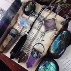 Really happy @_theopaque_ is on board with us and has set up a shop on Mineraliety. She has even gone as far as offering these EXCLUSIVELY with us. Very excited to be building something people in the mineral community are passionate about. /////////... Types Of Jewelry, Crystal Aesthetic, Magic Aesthetic, Witch Aesthetic, Witchy Woman, Witchy Vibes, Emerald Gemstone, Crystal Gems, Sapphire Gemstone