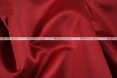 the red satin fabric is very soft