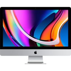 the apple imac is on display in front of a white background