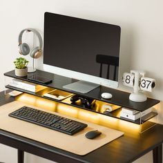 Premium Desktop Organizer Computer Riser Monitor Stand,Desk Shelf for Home Office Storage Computer Riser, Storage Living Room, Scene Makeup, Display Risers, Desk Shelf, Desktop Organizer, Home Office Storage