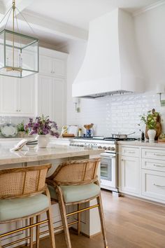 the kitchen is clean and ready to be used as a dining room or family room