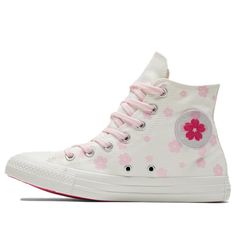 Converse Chuck Taylor All Star Valentine Canvas Shoes/Sneakers Valentine Canvas, White Canvas Shoes, The Cardigans, Pink Converse, The Summer I Turned Pretty, Fresh Shoes, Dr Closet, Shoe Inspo, Fashion Performance