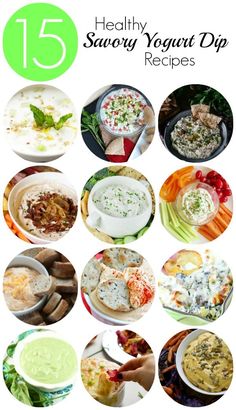 15 healthy savory yogurt dip recipes