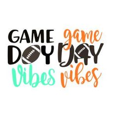 game day vibes football svg cut file