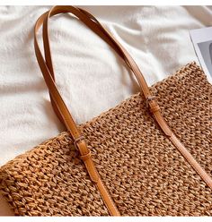 Chic large straw woven tote bag perfect for all occasions. Size: Medium Designer Style ID: 8289 Large Straw Woven Tote Bag, Summer Bag, Everyday Shoulder Bag, Beach Bag Summer Brown Woven Beach Bag, Eco-friendly Woven Straw Beach Bag, Sand-colored Woven Straw Bag For Beach, Summer Beach Bag, Woven, Eco-friendly Straw Shoulder Bag For Beach, Everyday Shoulder Bag, Tote Bag Summer, Jute Totes, Jute Tote Bags