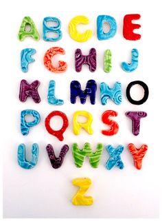 the letters and numbers are made out of candy