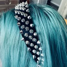 Alt Hair Accessories, Spiked Headband, Goth Hair Accessories, Spike Headband, Fall Hair Accessories, Mysterious Style, Winter Gothic, Elder Emo, Autumn Hair Accessories