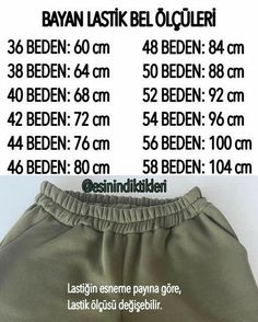 the size and measurements of a baby's pants