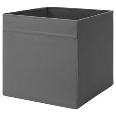 a gray storage box with handles on the sides and an inner compartment for storing items