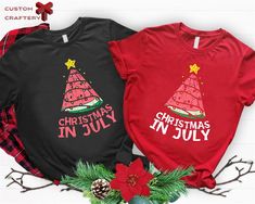 Christmas in july shirt,Watermelon Christmas Funny Tee, Summer Christmas Gift,Beach Christmas Shirt, Santa in July,Hawaiian Christmas Tshirt 👉How Do I Order👈 1️⃣ Please review all the information provided before placing an order 2️⃣ Select the shirt size using the drop down menu. 3️⃣ Select the color of the shirt using the following drop down menu. * * Different styles of shirts may have different shades of same color choice due to different manufacturer brands. * * For this reason, we recomme Christmas In July Decorations, Summer Christmas Gifts, Hawaiian Christmas, July Outfits, Summer Christmas, Beach Christmas, Christmas Tshirt, Christmas Funny, Matching Colors