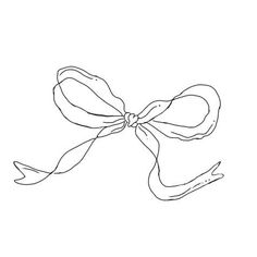 a line drawing of a bow with two hands holding it up to the side, on a white background