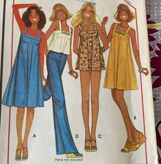 Vintage 1970's McCall's 5521 Sewing Pattern - Small (10-12, Bust 32.5-34) 70s Sewing, 70s Patterns, 60s Vintage Fashion, Unique Sewing Patterns, 70s Outfit, 1970s Fashion Women, 70s Inspired Outfits