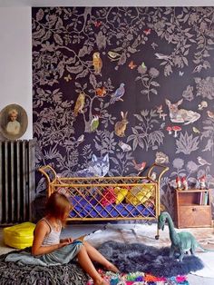 . Wallpaper Trends, Cottage Interiors, Natural Home Decor, Cool Ideas, Child's Room, Kid Spaces, An Animal