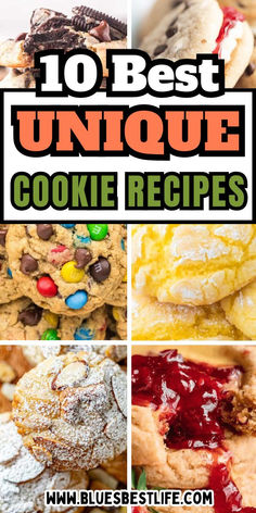 A collection of the best cookie recipes. Chewy Cookie Recipes, Unique Cookie Recipes, Apple Poke Cake, Cookies To Bake, Amazing Cookie Recipes, Cookie Recipes Chewy, Cookie Recipes Unique, Unique Cookies, Gourmet Cookies