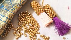 Beads Tassels, Thread Bangles Design, Basket Pattern, Thread Bangles, Bangles Design