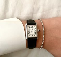 Small Cartier Watch, Cartier Watch Bracelet Stack, Cartier Woman Watch, Cartier Leather Watch Women, Cartier Tank Silver, Small Women Watch, Classic Cartier Watch Women, Women’s Cartier Watch, Tank Cartier Woman