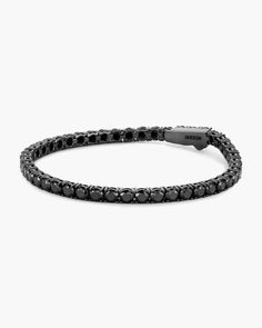 We are pleased to introduce you to our black Tennis Bracelet—serving classic luxury with stunning simulated diamonds, handset in a black chain. Made to be worn for every occasion. Mens Bracelet Black, Tennis Chain, Black Bracelet, Solid Gold Chains, Diamond Simulant, Black Bracelets, Silver Shop, Black Chain, Men's Rings