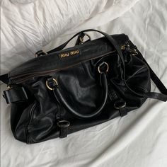 Vintage Miu Miu Bag. Gently Used. Over 10 Years Old. In Excellent Condition Brazilian Nuts, Vintage Miu Miu, Day In My Life, Miu Miu Bag, Bow Bag, Pretty Bags, My Trip, Cute Bags, In My Life