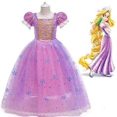 the princess aurora dress is shown next to an image of rapp and rapp