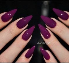 Purple Nail, Fall Nail, Classy Nails, Fancy Nails, Chic Nails, Dope Nails, Best Acrylic Nails, Purple Nails