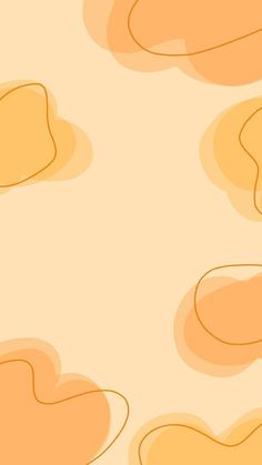 an orange and yellow background with some shapes