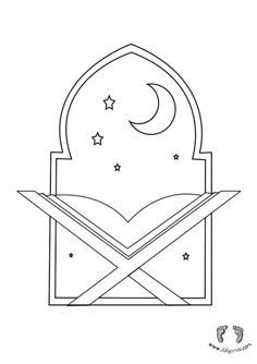 an open envelope with stars and moon inside