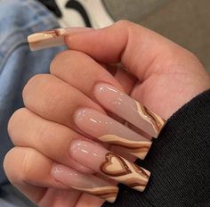 Brown Acrylic Nails, Edgy Nails, Simple Acrylic Nails, Glow Nails, Long Square Acrylic Nails, Acrylic Nails Coffin Short