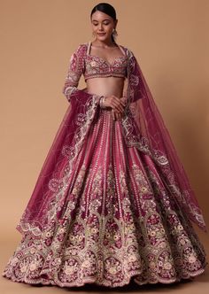 Choli Cut Blouse, Trending Lehenga Designs, Crystal Blouse, Latest Bridal Lehenga, Zardosi Work, Wedding Lehenga Designs, Lehenga Designs Simple