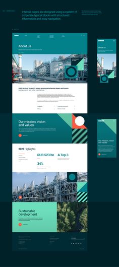 the website design is designed to look like it could be used in an industrial area