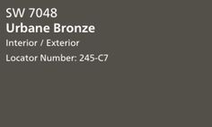 an image of a business card with the name and date for urban bronze interior / exterior decor