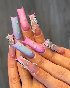 Nails Aesthetics, Poppin Nails, Makeup Morphe, Hard Nails, Nail Tutorial, Cute Acrylic Nail Designs, Simple Acrylic Nails