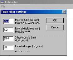 an image of a computer screen with the text tube mixer settings highlighted in blue and white