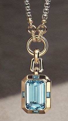 2.00 Ct Emerald Cut Aquamarine Fancy Lab-Created Pendant 14K Yellow Gold Plated | eBay قلادات متدلية, Sapphire Necklace Pendants, Aquamarine Jewelry, Sapphire Pendant, Wife Gift, Fabulous Jewelry, Gorgeous Jewelry, Emerald Cut, Amazing Jewelry