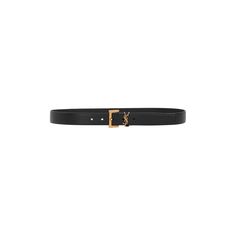 Cassandre Grainy Leather Belt-SAINT LAURENT-JOHN JULIA Luxury Leather Belt With Rectangular Buckle, Luxury Classic Rectangular Belt Buckle, Luxury Designer Belt Buckle In Rectangular Shape, Luxury Designer Rectangular Belt, Luxury Elegant Rectangular Belt Buckle, Luxury Elegant Rectangular Belt, Saint Laurent Square Buckle Belt, Luxury Rectangular Elegant Belt Buckles, Luxury Elegant Rectangular Belt Buckles