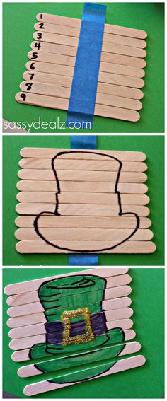 popsicle crafts for st patrick's day are easy to make and perfect for kids