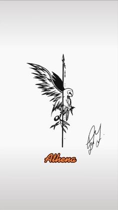 the cover art for alienne, with an arrow and two birds on top of it