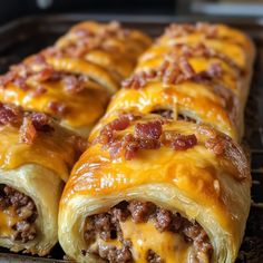 Cooking with Betty Burger Roll Up, Bread Stuffed With Meat, Garlic Butter Cheeseburger Rollups, Garlic Butter Bacon Cheeseburger, Garlic Butter Cheeseburger Roll Ups, Garlic Butter Bacon Cheeseburger Roll Ups, Garlic Butter Bacon Cheeseburger Rollups, Ground Beef And Bacon Recipes, Bacon Wrapped Cheeseburger