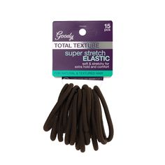 Super Stretch Elastics 15 Count 963 Super Stretch Elastics 15 Count  |  Sally Beauty Sally Beauty, Hair Shop, Ponytail Holder, Ponytail Holders, Textured Hair, Hair Ties, Beauty Health, Hair Care, Hair Accessories